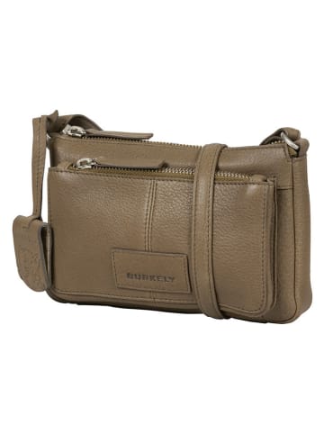 Burkely Leren schoudertas "Soft Skylar" taupe - (B)20 x (H)13 x (D)6 cm
