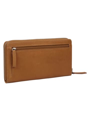 Burkely Leder-Geldbörse "Soft Skylar" in Hellbraun - (B)19 x (H)10 x (T)2,5 cm