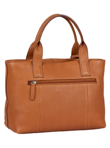 Burkely Leren handtas "Soft Skylar" lichtbruin - (B)33 x (H)21 x (D)13 cm