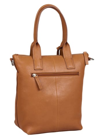 Burkely Leder-Henkeltasche "Soft Skylar" in Hellbraun - (B)29 x (H)28 x (T)14 cm