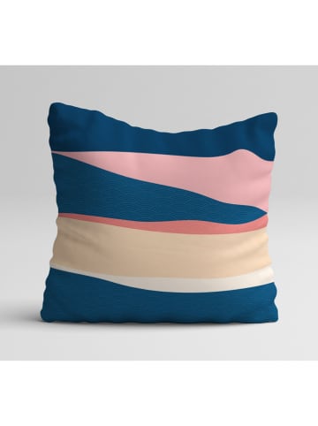 Allure 4er-Set: Kissenhüllen in Dunkelblau/ Rosa/ Creme