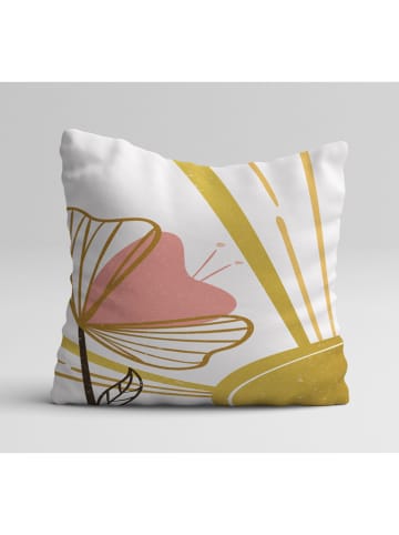 Allure 4er-Set: Kissenhüllen in Weiß/ Rosa/ Gelb