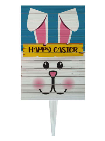 Allure Tabliczka ogrodowa w kolorze biało-niebiesko-żółtym - 58 x 38 cm