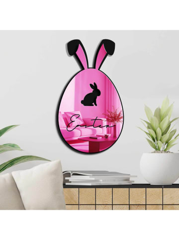 Allure Decospiegel roze/zwart - (L)50 x (B)29 cm