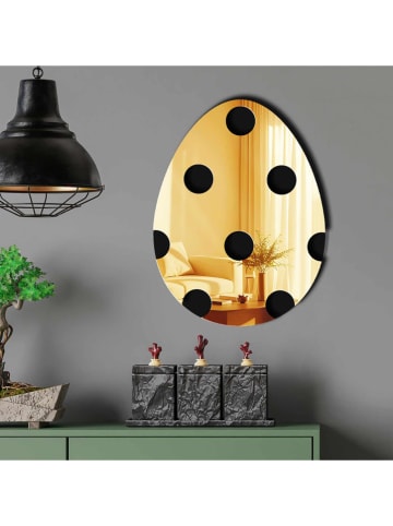 Allure Lustro dekoracyjne w kolorze złoto-czarnym - 44 x 33 cm