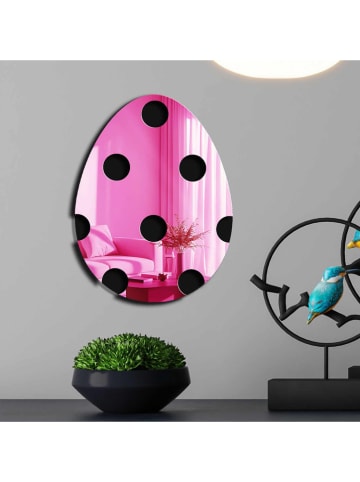 Allure Decospiegel roze/zwart - (L)44 x (B)33 cm