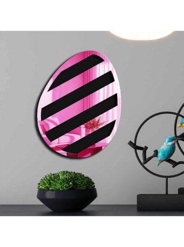 Allure Decospiegel roze/zwart - (L)45 x (B)35 cm