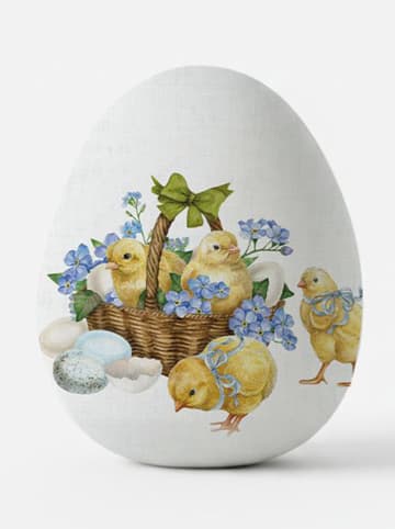 Allure Poduszka w kolorze białym ze wzorem