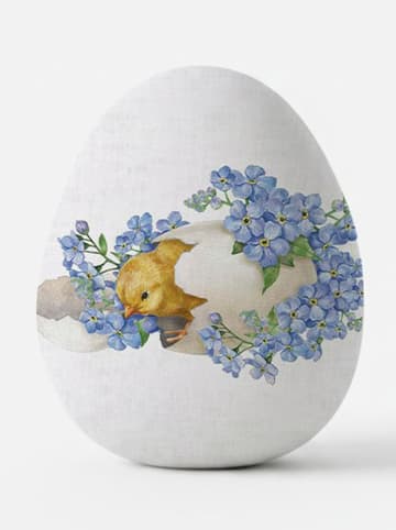 Allure Poduszka w kolorze białym ze wzorem