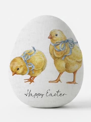 Allure Kissen in Weiß/ Gelb