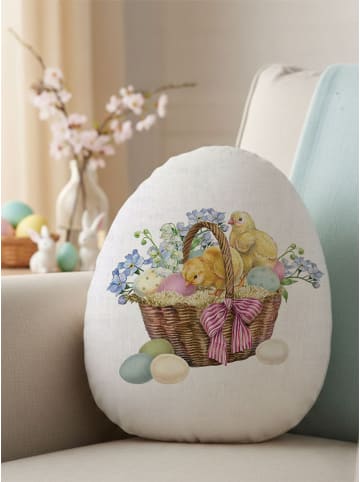 Allure Poduszka w kolorze białym ze wzorem