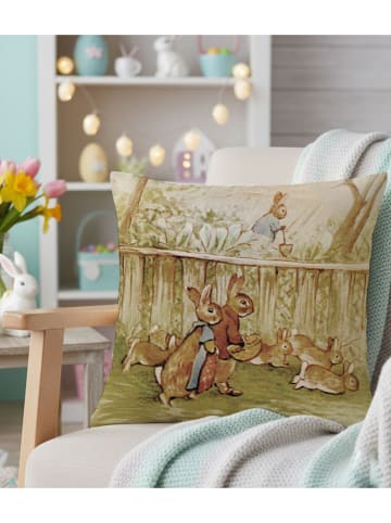 Allure Kissenhülle in Beige/ Grün