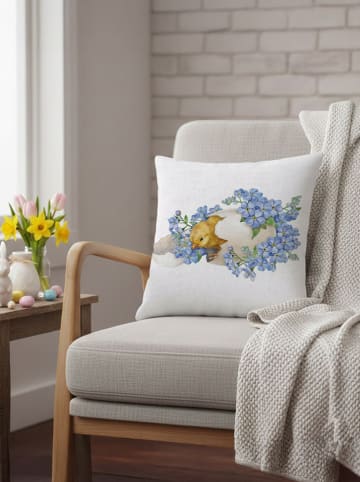 Allure Poszewka w kolorze białym ze wzorem na poduszkę