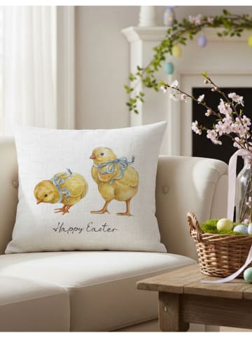 Allure Kissenhülle in Weiß/ Gelb