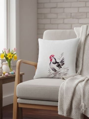 Allure Kussenhoes wit/grijs/rood