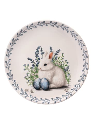 Allure 6er-Set: Dessertteller in Weiß/ Blau - Ø 19,3 cm