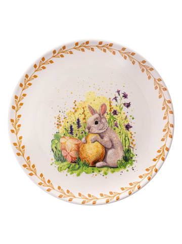 Allure 6er-Set: Dessertteller in Weiß/ Orange - Ø 19,3 cm