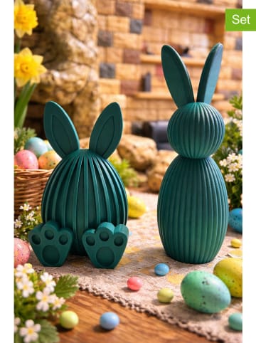 Allure 2-delige set: decoratieve figuren groen