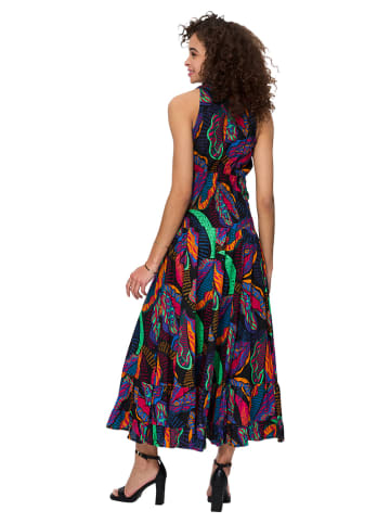 Aller Simplement Kleid in Schwarz/ Bunt