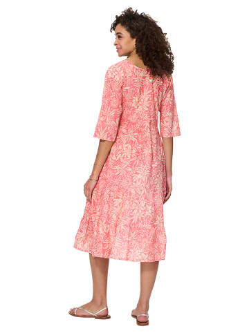 Aller Simplement Kleid in Pink/ Beige