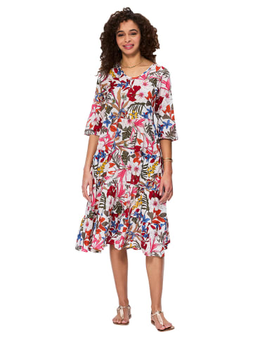 Aller Simplement Kleid in Weiß/ Bunt