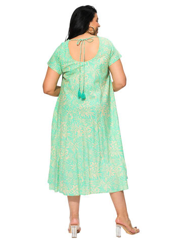 Aller Simplement Sukienka w kolorze jasnozielono-beżowym