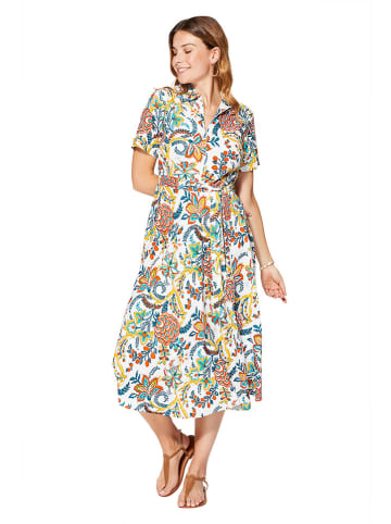 Aller Simplement Kleid in Weiß/ Bunt