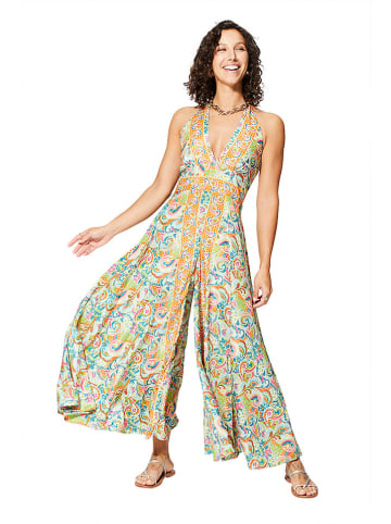 Aller Simplement Jumpsuit in Hellgrün/Orange