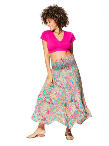 Aller Simplement 2-in-1 rok turquoise/roze