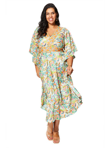 Aller Simplement Jurk groen/oranje