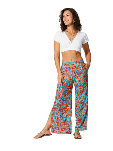 Aller Simplement Broek turquoise/oranje