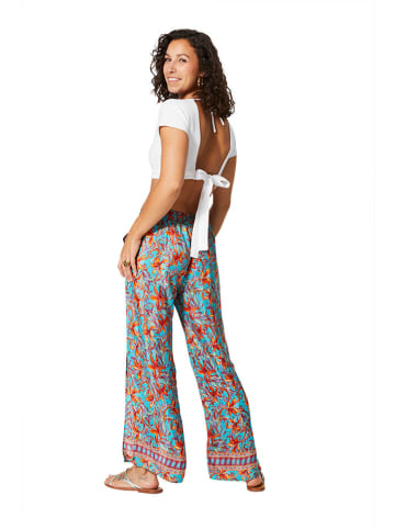 Aller Simplement Broek turquoise/oranje