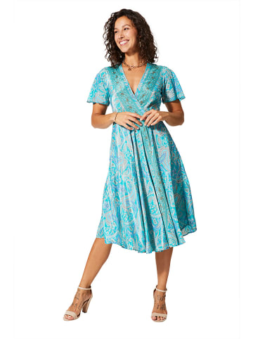 Aller Simplement Kleid in Türkis