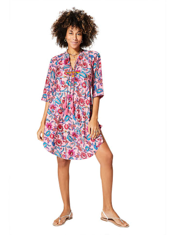 Aller Simplement Kleid in Rosa/Rot