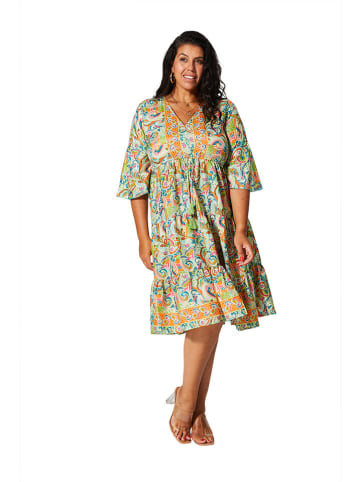 Aller Simplement Kleid in Mint/ Bunt