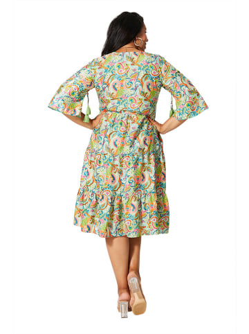 Aller Simplement Kleid in Mint/ Bunt