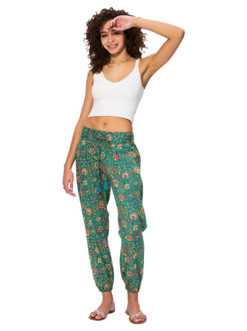 Aller Simplement Spodnie w kolorze turkusowo-czerwonym