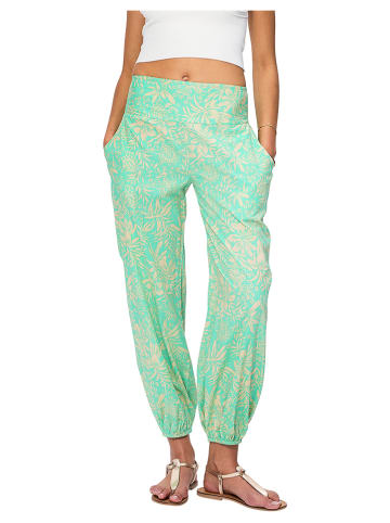 Aller Simplement Broek lichtgroen/beige