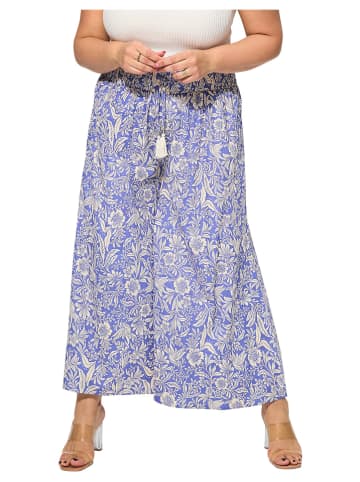 Aller Simplement Spodnie w kolorze niebiesko-białym