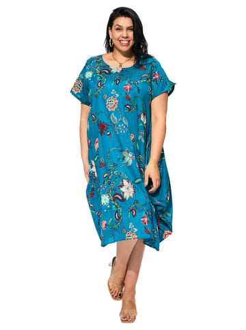 Aller Simplement Kleid in Blau/ Bunt