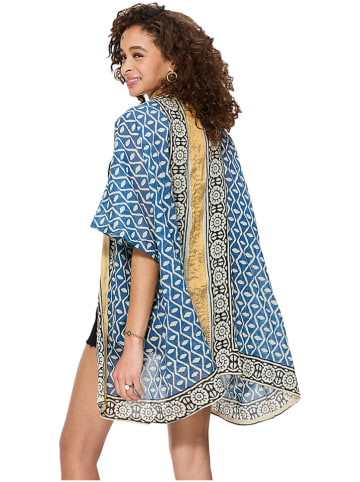 Aller Simplement Kimono w kolorze niebiesko-beżowym