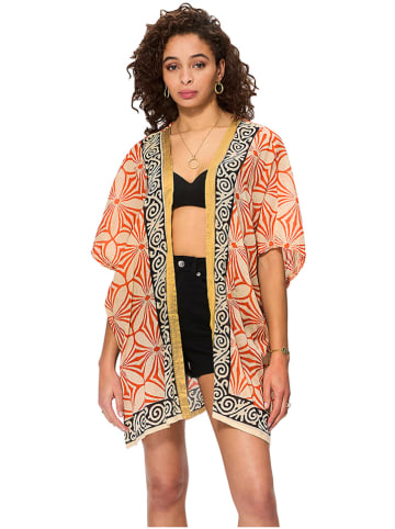 Aller Simplement Kimono beige/rood