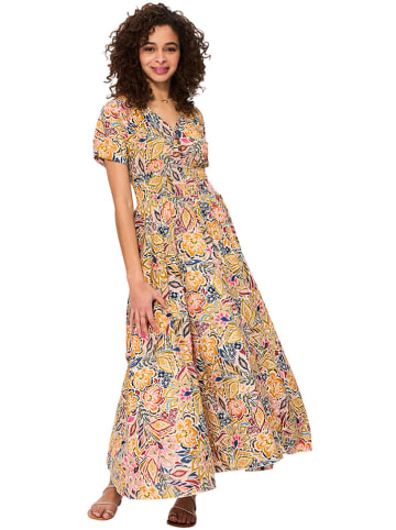 Aller Simplement Sukienka w kolorze beżowo-jasnoróżowym