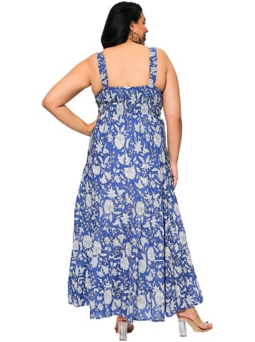 Aller Simplement Jurk blauw/wit