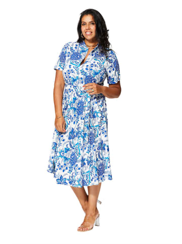 Aller Simplement Jurk wit/blauw