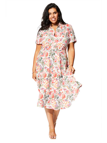 Aller Simplement Jurk wit/rood