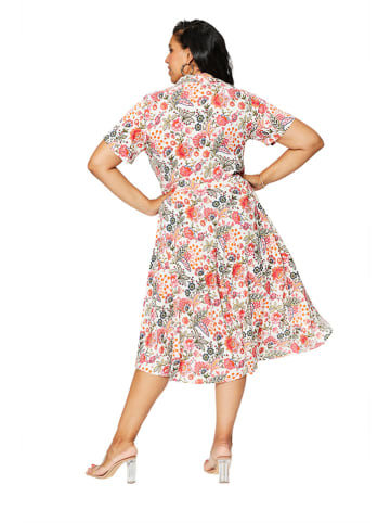 Aller Simplement Jurk wit/rood