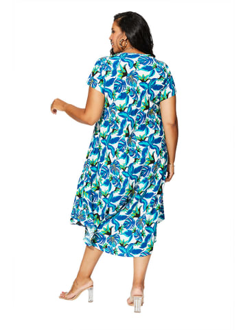 Aller Simplement Kleid in Weiß/ Blau