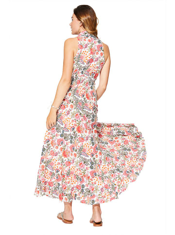 Aller Simplement Kleid in Creme/Rot