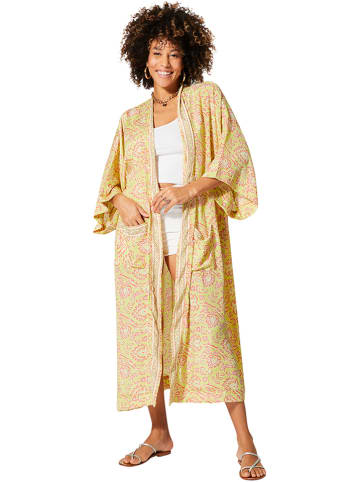 Aller Simplement Kaftan geel/roze
